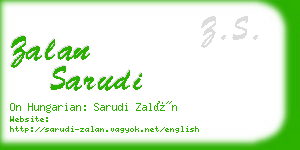 zalan sarudi business card